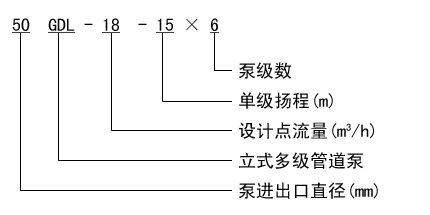 大東海泵業(yè)GDL泵型號(hào)意義